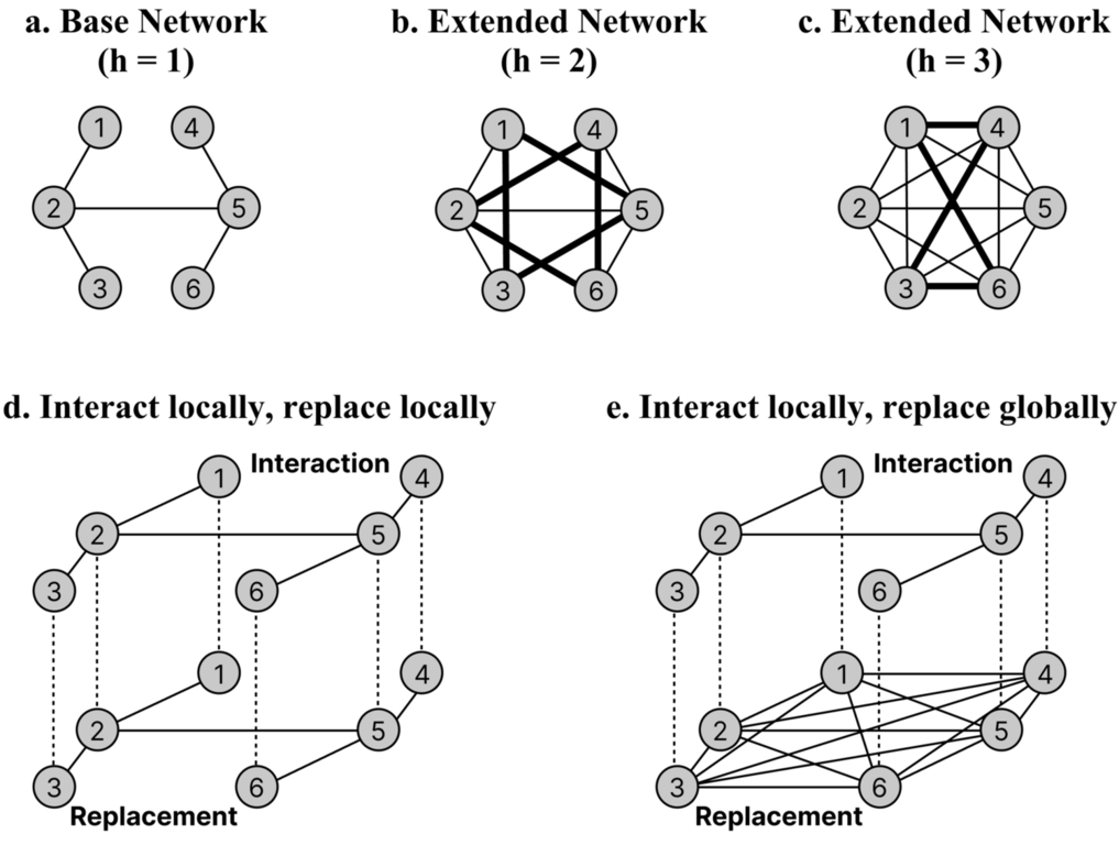 Evolution of cooperation in multiplex networks through asymmetry between interaction and replacementpage-visual Evolution of cooperation in multiplex networks through asymmetry between interaction and replacementビジュアル